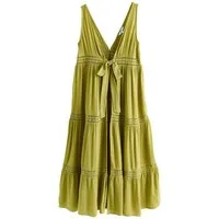 Next Strandkleid Maxi-Cover-up mit Bindedetail vorne (1-tlg)