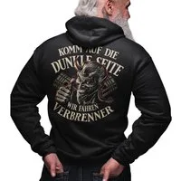 GASOLINE BANDIT® Kapuzensweatjacke für Motorradfahrer: Komm auf die dunkle Seite mit Kapuze