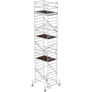 Munk Rollgerüst 1,35 x 1,80 m mit Fahrbalken & Doppel-Plattform - 173736