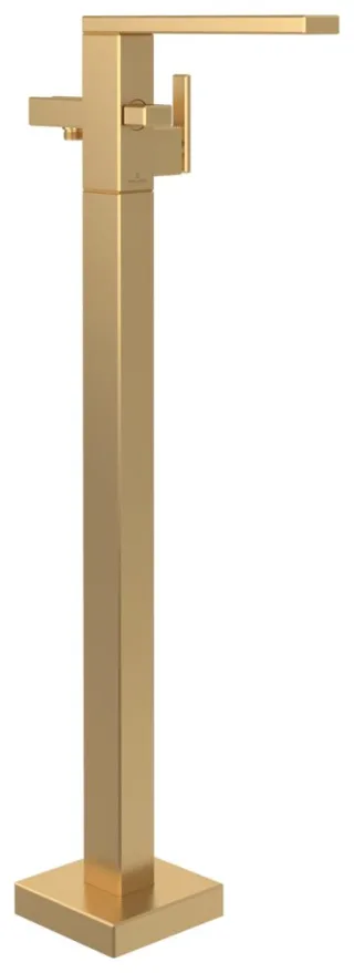 Villeroy & Boch Einhebel-Badewannenarmatur Mettlach 158x838x280mm Brushed Gold TVT12600300076