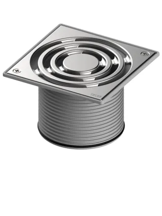 Tece drainpoint S Rostrahmen Edelstahl 150 x 150 inkl. Standardrost verschr., 3660010 3660010