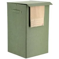 TENDANCE Wäschebox Faltbarer Wäschekorb aus Polyestergewebe MDF Wäschesammler