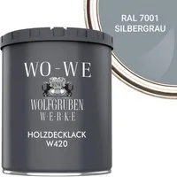 WO-WE Holzlack Holzfarbe Wetterschutzfarbe Holzanstrich W420, 1-10L, Seidenglänzend, Wasserbasis