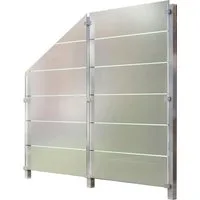 STAKET PRO Zaun, (Set), Glaszaun, Gesamtlänge: 2,29 m, 3 Pfosten