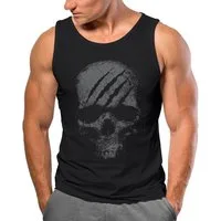 Neverless Tanktop Herren Tank-Top Totenkopf Skull Totenschädel Skelett Print Aufdruck mit Print