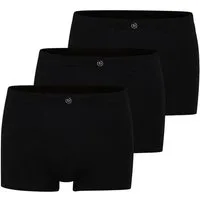 bugatti Boxershorts Livorno (3er Pack) weich, basic, eng, atmungsaktiv, breiter Bund, Baumwollmix, mit Logo