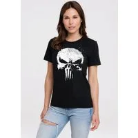 LOGOSHIRT T-Shirt Marvel - Punisher TV Skull mit lizenziertem Print