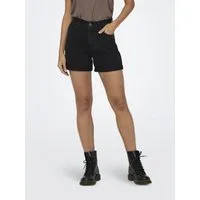 ONLY Jeansshorts ONLVEGA – Jeansshorts mit hohem Bund und Aufschlag Baumwolle, regular fit, High Waist