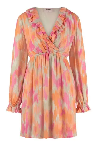 Freebird - Kleid - Dianna pink/orange/grün - Gr. - S