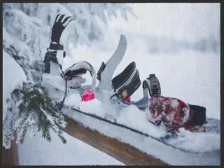 Fussmatte Snowboard 4967 | Größe: 60 cm x 45 cm