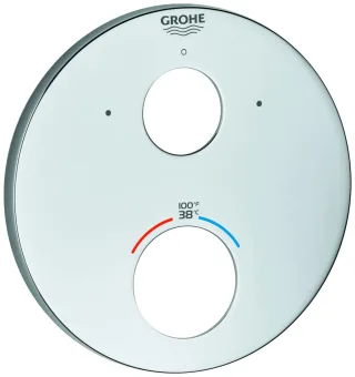 Grohe Rosette 49098 für Fertigmontageset THM rund chrom, 49098000 49098000