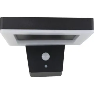 REV LED Solar Wandleuchte Square schwarz