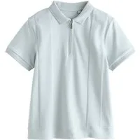 Next Poloshirt Kurzarm-Polohemd mit Reißverschluss und Struktur (1-tlg)