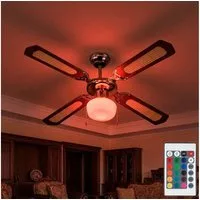 V-TAC Deckenventilator, Deckenventilator mit Zugschalter Ventilatorleuchte