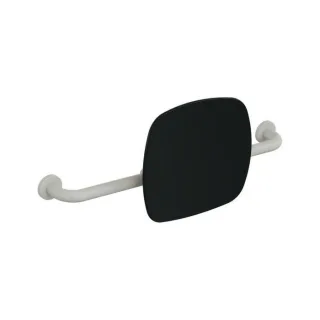 Hewi 801 Rückenstütze 801.51B916397 Wandabstand 150mm, matt, Lehne tiefschwarz, lichtgrau