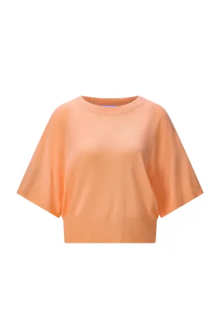 Rich & Royal - Basic Wide SLVS Raglan Seamless soft papaya - Gr. - M