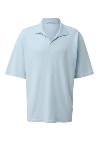 qs - Polo-Shirt blau - Gr. - XXL