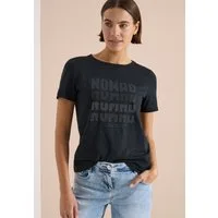 CECIL Rundhalsshirt mit Zebramuster