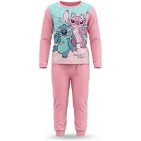 Disney Schlafanzug Disney Stitch Kinder Mädchen Schlafanzug Pyjama Shirt Hose Gr. 98-140 100% Baumwolle