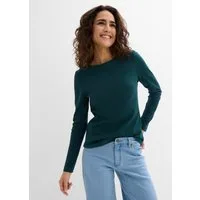 bonprix Langarmshirt eng anliegende Passform, lange Ärmel, Basic-Shirt