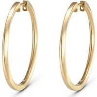 JETTE Paar Creolen JETTE Damen-Creolen 925er Silber (Paar), TWISTED