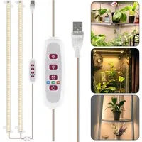 MUPOO Pflanzenlampe LED-Pflanzenlampe Wachstumslichtstreifen Bar,42-288 LEDs, 50CM(Einer schleppt zwei), Rot-Blau-Spektrum Pflanzenlampe