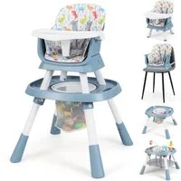 COSTWAY Hochstuhl (1 St), 16 in 1 Kinderhochstuhl, Babystuhl für Kinder ab 6 Monate