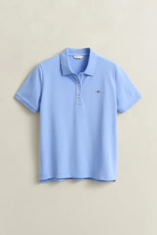 GANT - Shield Piqué Poloshirt hydrangea blue - Gr. - XL