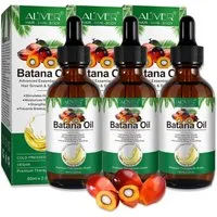 ALIVER Haaröl Batana Öl für Haare Haarwachstum Haarpflege Gesicht Haut Nägel Vegan, 3-tlg., Vegan