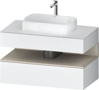 Duravit Qatego Konsolenwaschtischunterbau wandhängend Weiß Matt 1000x550x600 mm - QA4731083180000 QA4731083180000