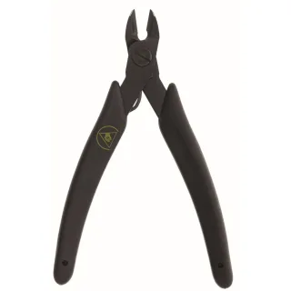 Xuron 9100AS Micro-Shear Seitenschneider ovaler Kopf mit ESD gerechten Griffen schwarz/schwarz