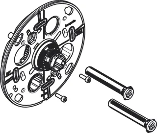 Hansgrohe Trägerrosette S iBox Next inkl.Stopfen,Schrauben,Ausgleichselem., 94918000 94918000