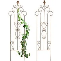 relaxdays Rankgitter Metall Vintage, 2 St., 2er Pack