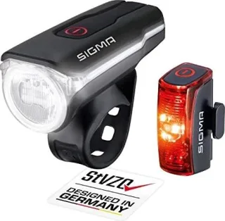 Sigma Set Aura 60 Lux USB Akku-Scheinwerfer mit K~ & Infinity schwarz/rot