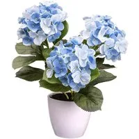 Kunstblume Hortensienbusch Hortensie, Creativ green, Höhe 32 cm
