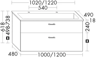 Burgbad Mi-WT+WTU Sys30 PG4 Sana Bambus Natur/Alpinweiss, SHMR102F6567C0001 SHMR102F6567C0001