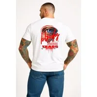 Banco T-Shirt Streetwear T-Shirt für Herren mit Eye-Backprint – Crew Neck Unifarben