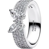 Pandora Silberring Damen-Funkelnder breit Silber