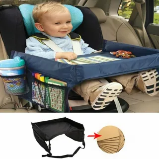 Car Child Toy Storage Table Drawing Board Safe Seat Tray Cup Holder Backseat Organizer Waterproof Car Tray Board Portabl
