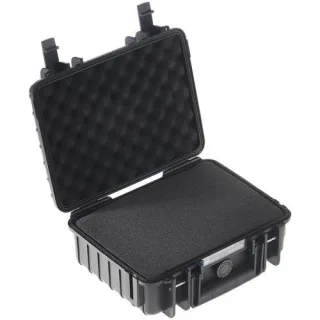 B&W Outdoor Case Type 1000 schwarz mit Schaumstoff Inlay