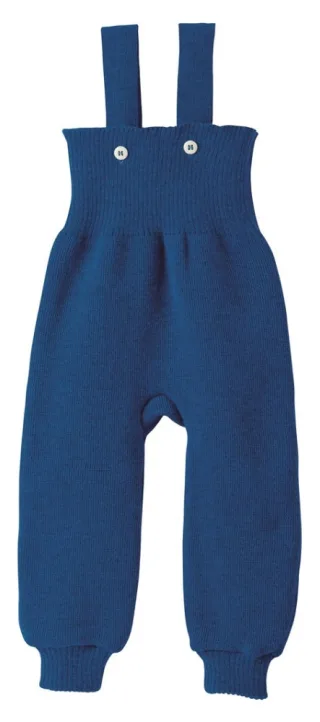 Disana Merino Schurwoll Strick-Trägerhose 62/68 marine