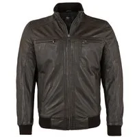 Otto Kern Lederjacke OK-101 Echtleder Herren Lederjacke Blouson Lammnappa dunkelbraun
