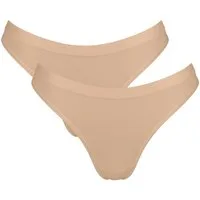sloggi Tanga GO Sense (2er Pack) Modalmix, nahtlos, flacher Saum, elastisch, weich