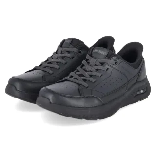 Skechers Slip-ins ARCH FIT CROSSER FELIX - Gr. 41 - Schwarz - Leder und Synthetik