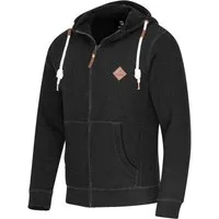 FALKENSTEJN Kapuzensweatjacke Colesburg - stylischer Kapuzenpullover/Sweatjacke mit Logolederpatch