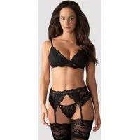 Obsessive Set: Bügel-BH 3-teiliges Dessous-Set