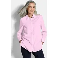 GOLDNER Hemdbluse Baumwollbluse mit Hemdkragen Blusenshirt mit Hemdkragen, Knopfleiste und Langarm