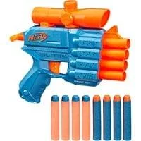 Nerf Elite 2.0 Prospect QS-4, Nerf Gun blaugrau/orange
