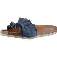 VERBENAS Rocio Roda Pantolette Sommerschuh, Flat mit geschwungenen Laschenstoff