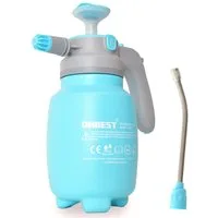 Onbest Drucksprühgerät 1,5 Liter mit Ersatz-Dichtring, Sprühlanze, Anti-Rutsch-Griff, Füllstandsanzeige, Entlüftungsventil, 0,52 kg, verstellbare Düse